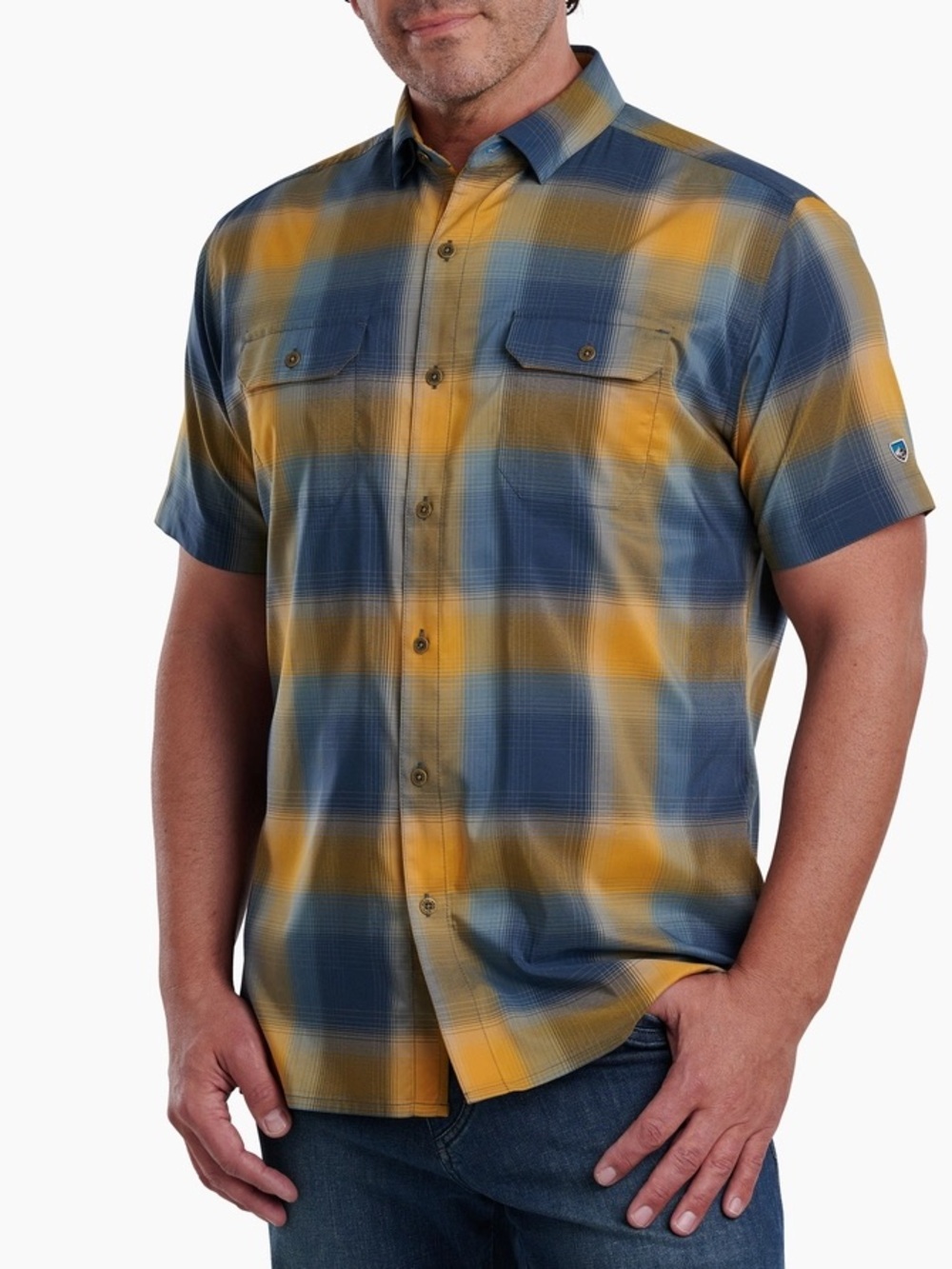 Kuhl Men’s Response Short Sleeve Button Up Moisture Wicking UV Outdoor XXL